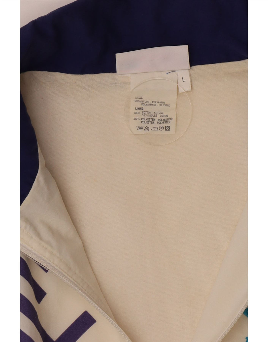 Lotto muška grafička gornja jakna trenirke Large Off White Geometric Retro