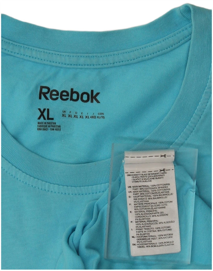 REEBOK Muška majica s grafičkim motivima XL plava