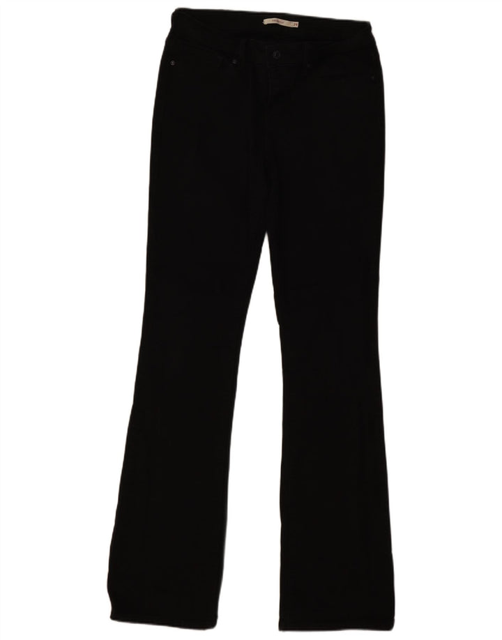 Levi's ženske 715 Bootcut traperice W29 L33 crni pamuk