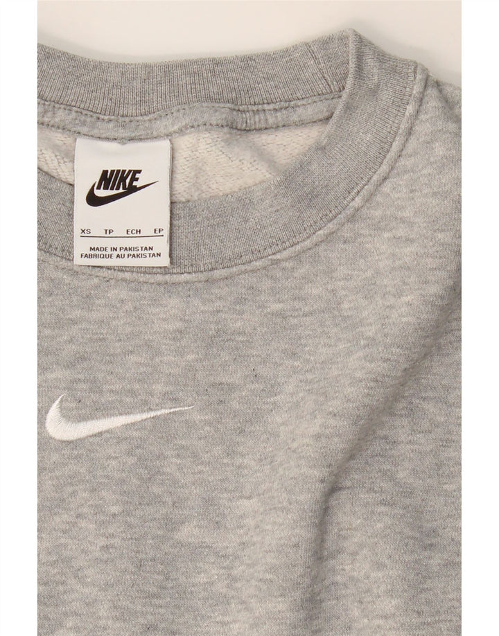 NIKE Mens Oversized Sweatshirt Jumper XS Grey Cotton Vintage Nike and Second-Hand Nike from Messina Hembry 
