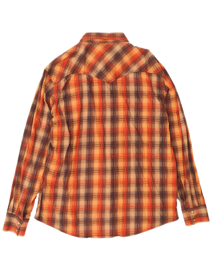 Wrangler muška retro košulja 2XL pamuk smeđe karirane boje