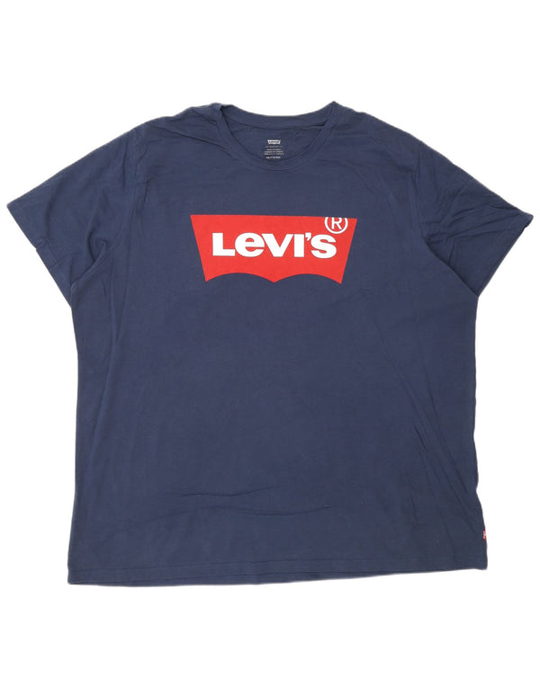 Levi's gornji dio majice s grafičkim motivima 2XL tamnoplavi pamuk