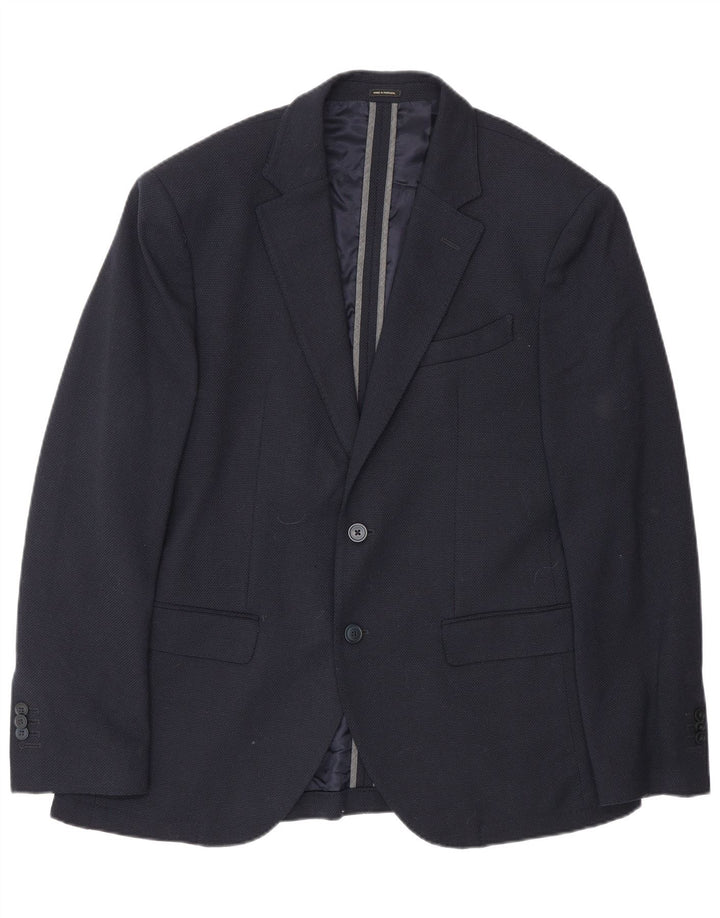 Massimo Dutti muška jakna s 2 gumba EU 50 srednje tamnoplava vuna