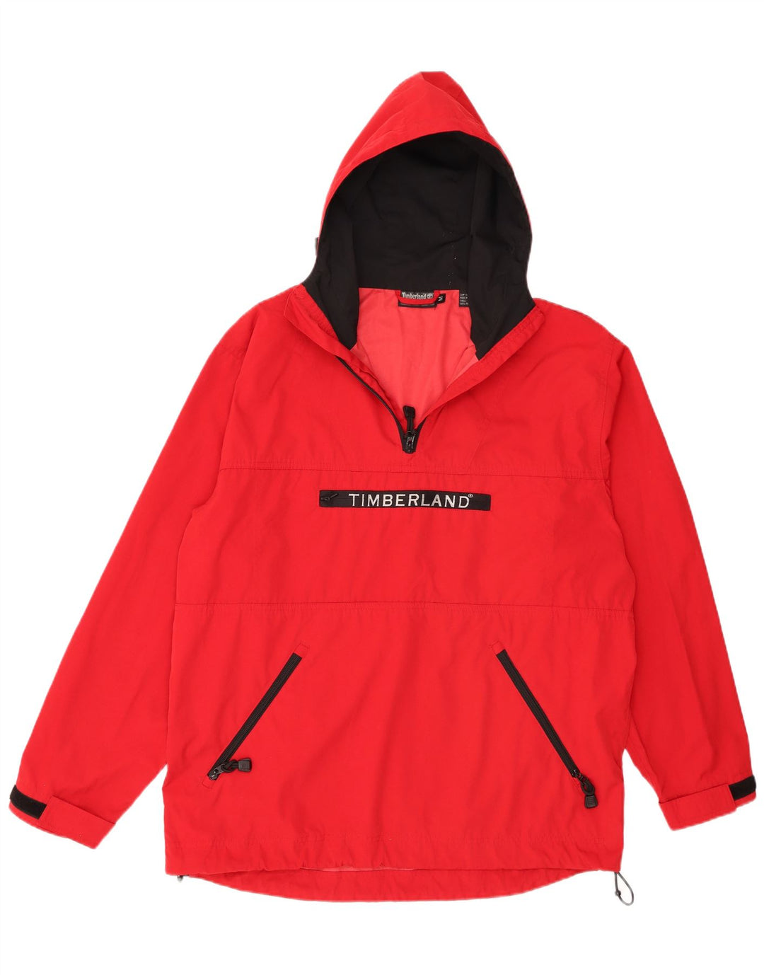 Timberland muška grafička anorak jakna s kapuljačom UK 38 srednji crveni poliester
