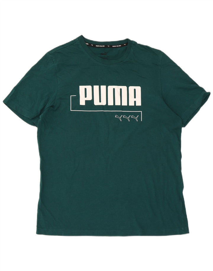 Puma muška majica s grafičkim motivima, srednje zelena