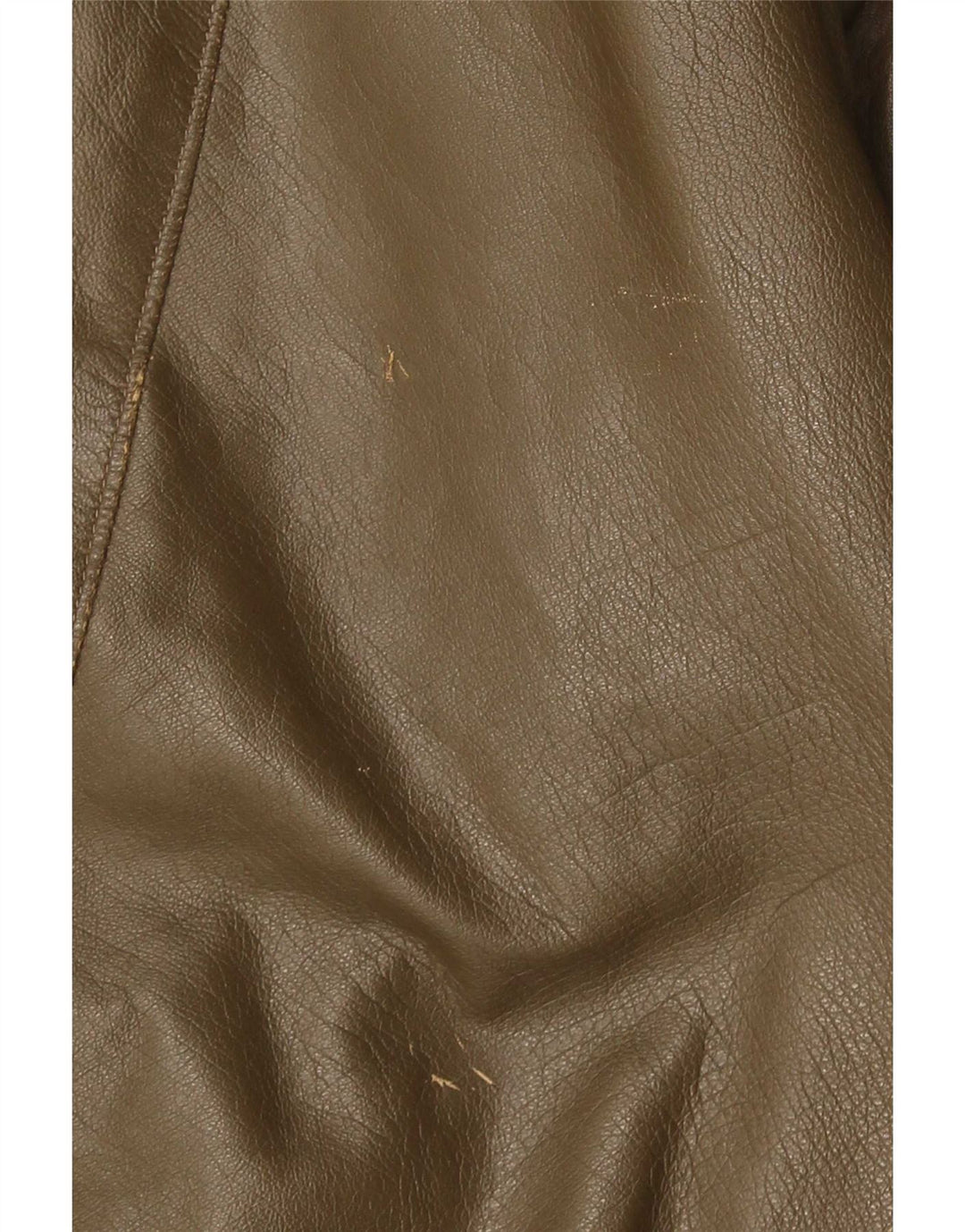 Vintage muška kožna jakna UK 38 Srednja kaki koža
