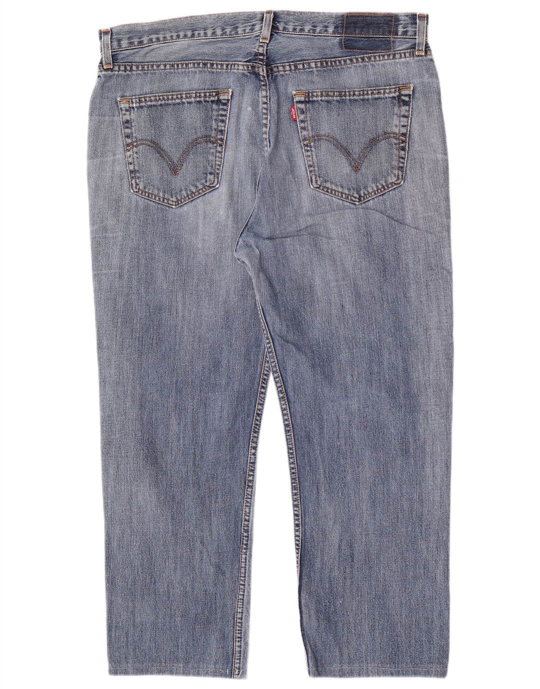 Levi's muške skraćene ravne traperice W38 L26 plavi pamuk