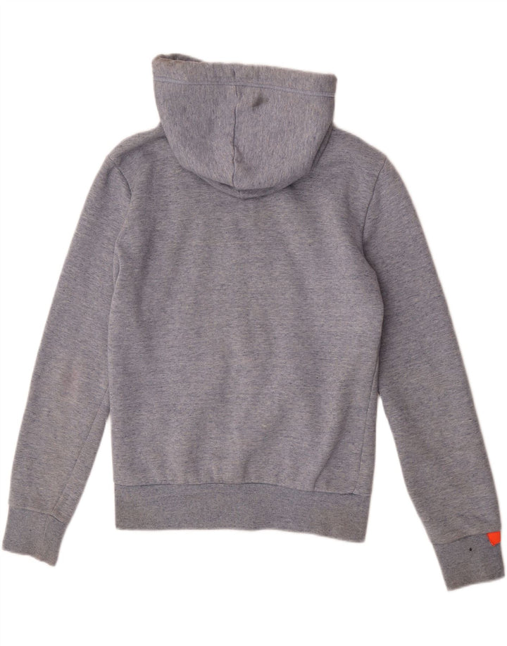 Superdry muški pulover s kapuljačom na patentni zatvarač, mali sivi pamuk