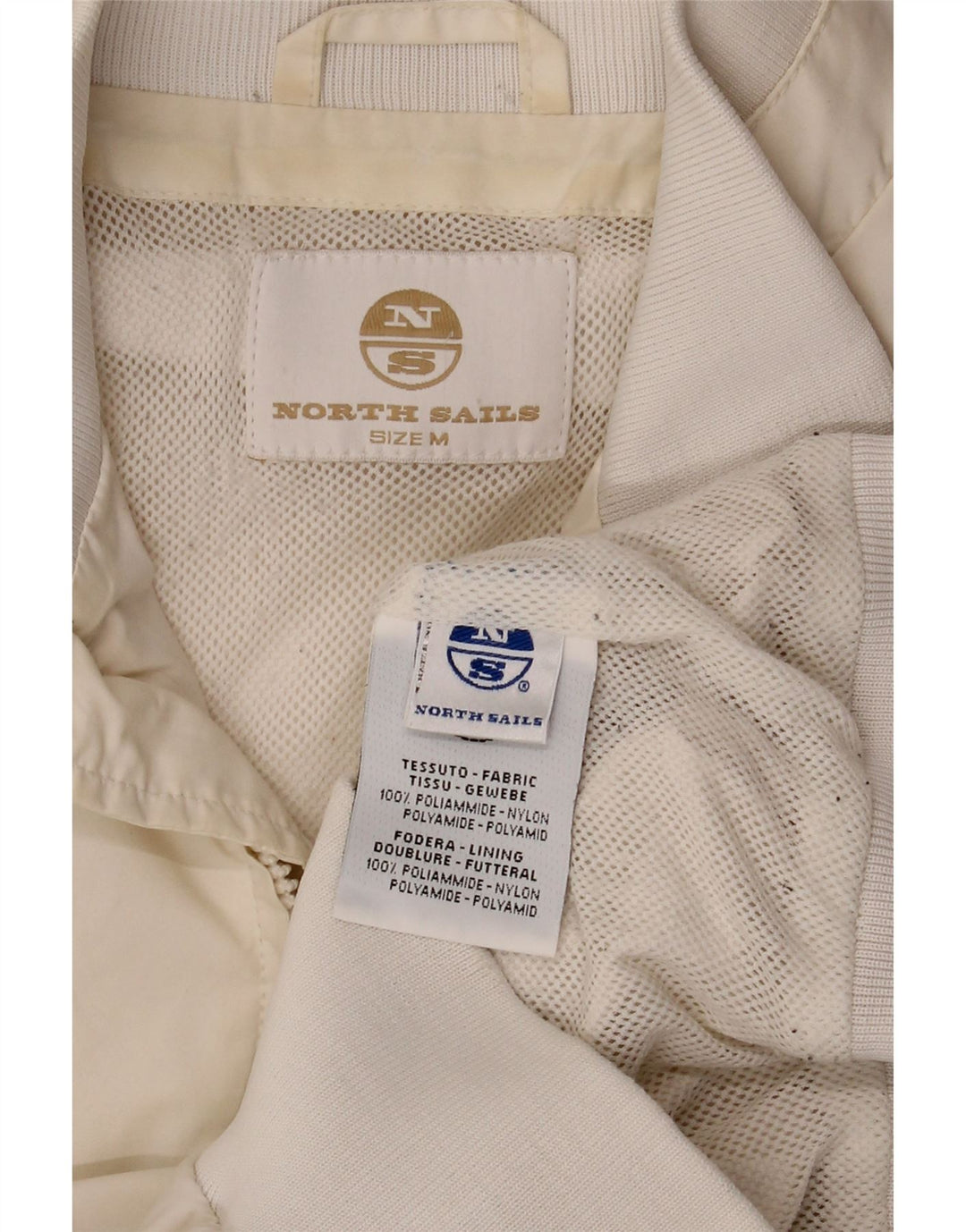North Sails Ženska bombaška jakna UK 14 Srednje prljavo bijeli poliamid