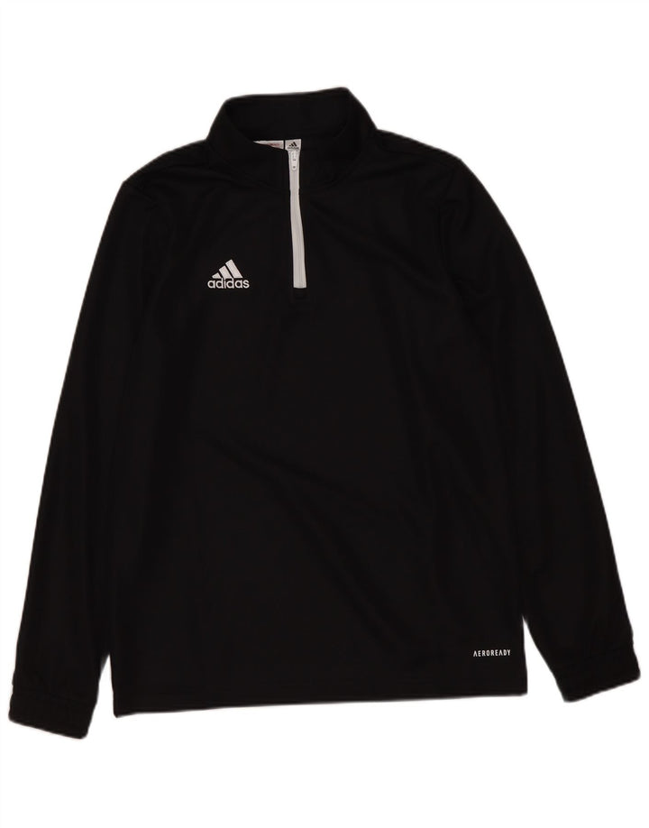 Adidas Top trenirka za dječake Aeroready Zip Neck Pullover Top 11-12 Years Black