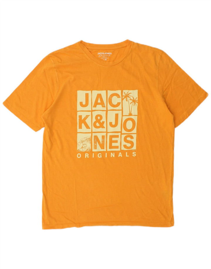 Jack & Jones muška majica kratkih rukava srednje veličine, narančasta, pamuk