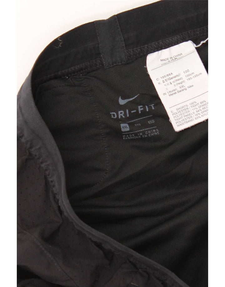 Nike muške Dri Fit sportske kratke hlače 2XL crni poliester
