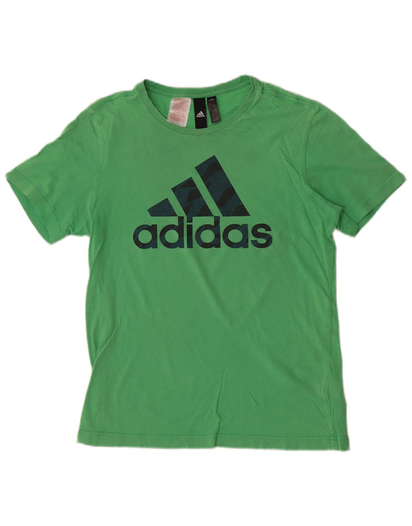 Majica kratkih rukava Adidas za dječake, 13-14 godina, zeleni pamuk