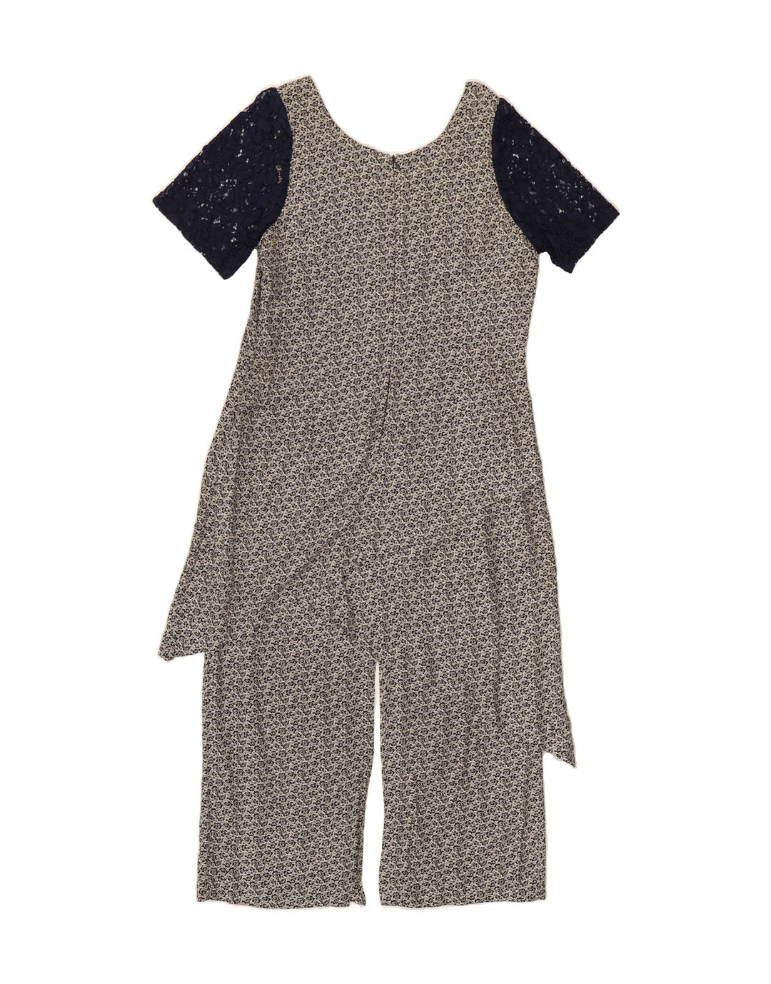 LA ROCHELLE Womens Maxi Dress IT 42 Medium Grey Floral Viscose Vintage La Rochelle and Second-Hand La Rochelle from Messina Hembry 