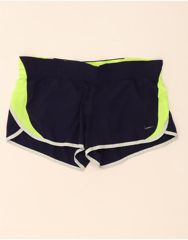 Nike ženske obične sportske kratke hlače UK 14 srednje tamnoplave sportske boje