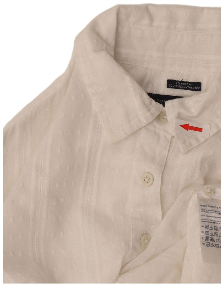 Tommy Hilfiger ženska majica opuštenog kroja UK 10 na male bijele pruge