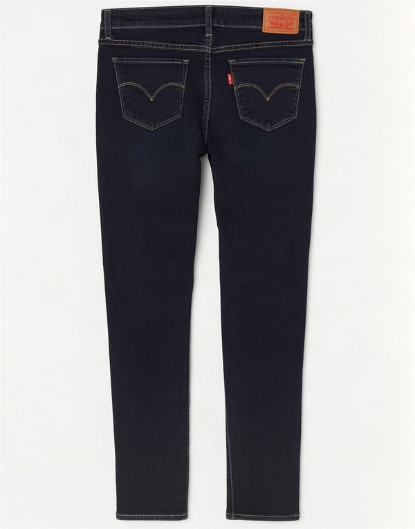Levi's ženske 711 uske traperice W28 L30 tamnoplavi pamuk