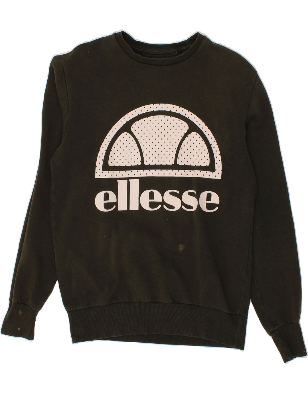 ELLESSE Mens Graphic Sweatshirt Jumper Small Green Cotton Vintage Ellesse and Second-Hand Ellesse from Messina Hembry 