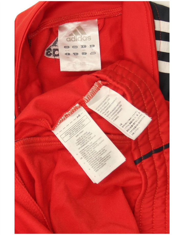 Adidas muška trenirka gornja jakna UK 42/44 veliki crveni poliester u boji