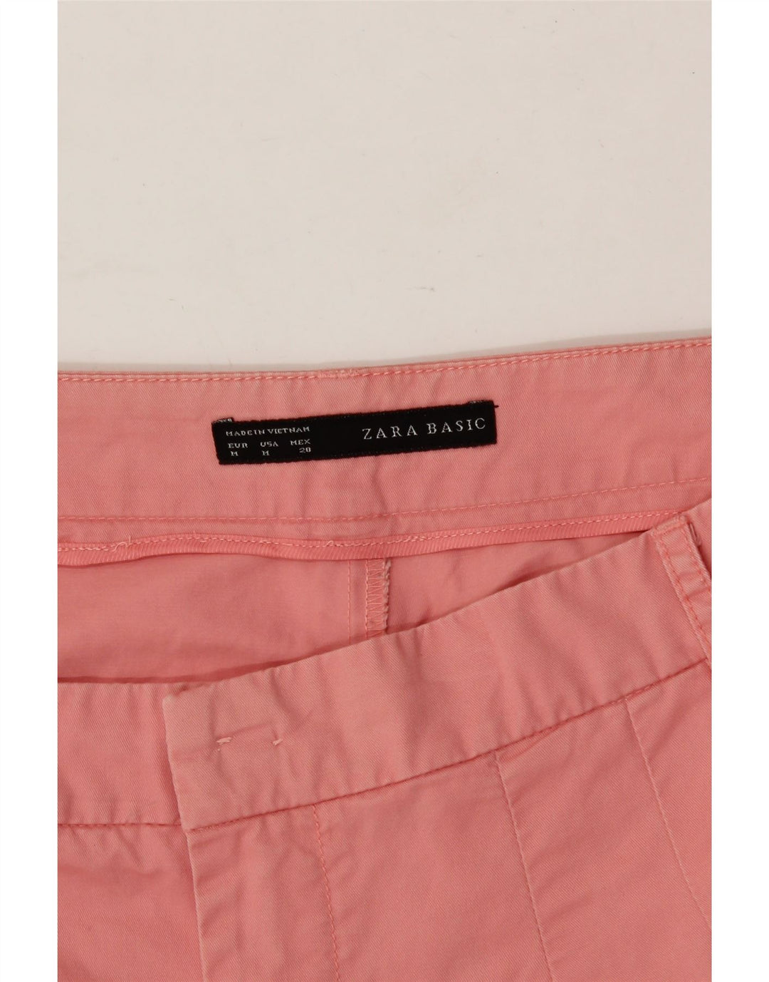 ZARA Womens Pegged Chino Trousers Medium W32 L27 Pink Vintage Zara and Second-Hand Zara from Messina Hembry 