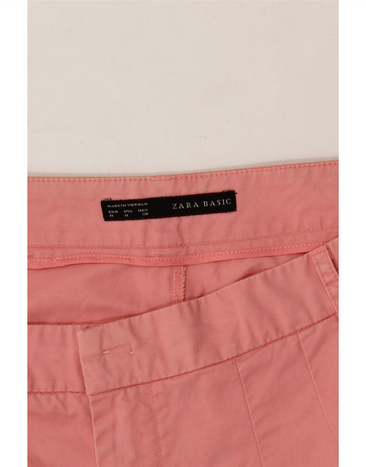 ZARA Womens Pegged Chino Trousers Medium W32 L27 Pink Vintage Zara and Second-Hand Zara from Messina Hembry 