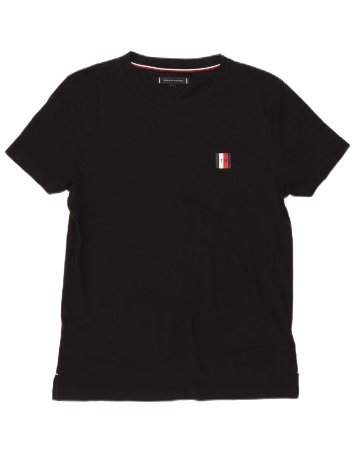 Tommy Hilfiger muška majica kratkih rukava srednji crni pamuk