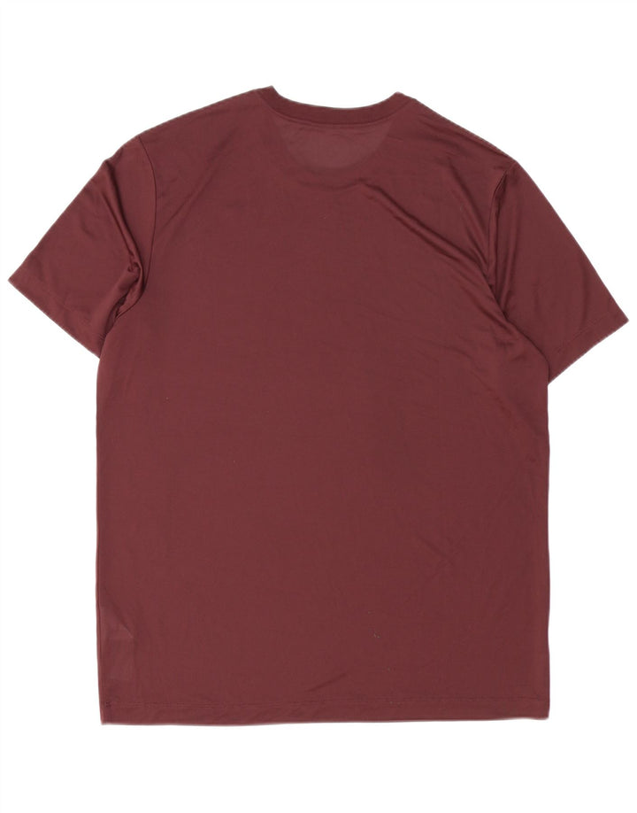 Nike Dri Fit majica kratkih rukava velika, bordo poliester