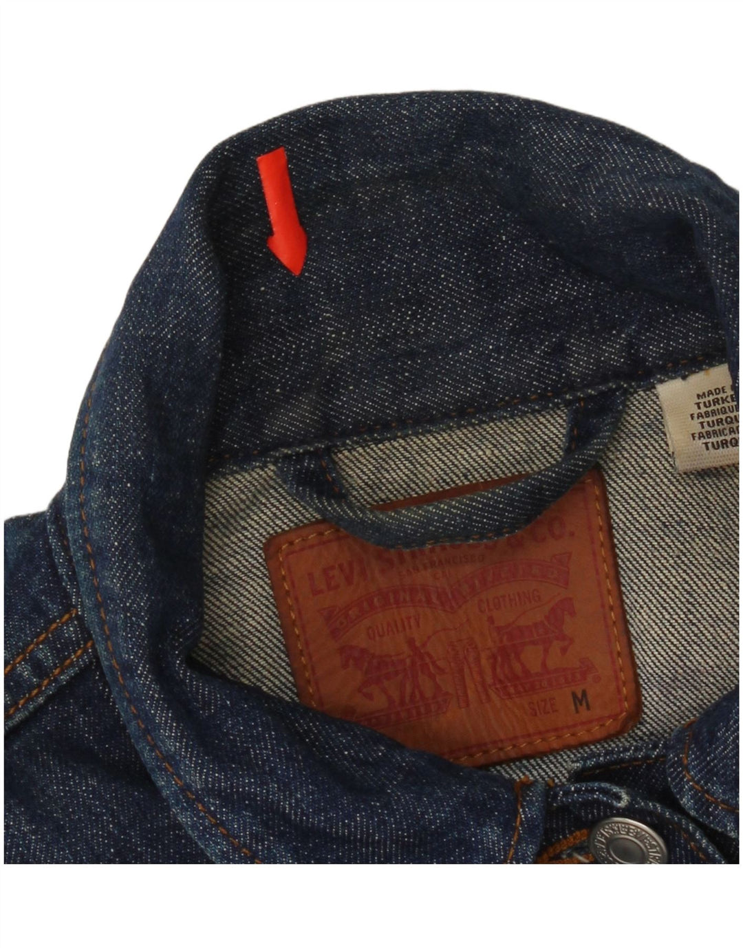 Levi's ženska jakna od kratkog trapera UK 12 Srednje plava