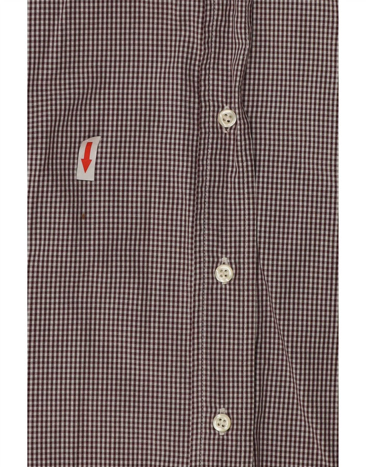 Benetton ženska košulja UK 16 Large Brown Gingham