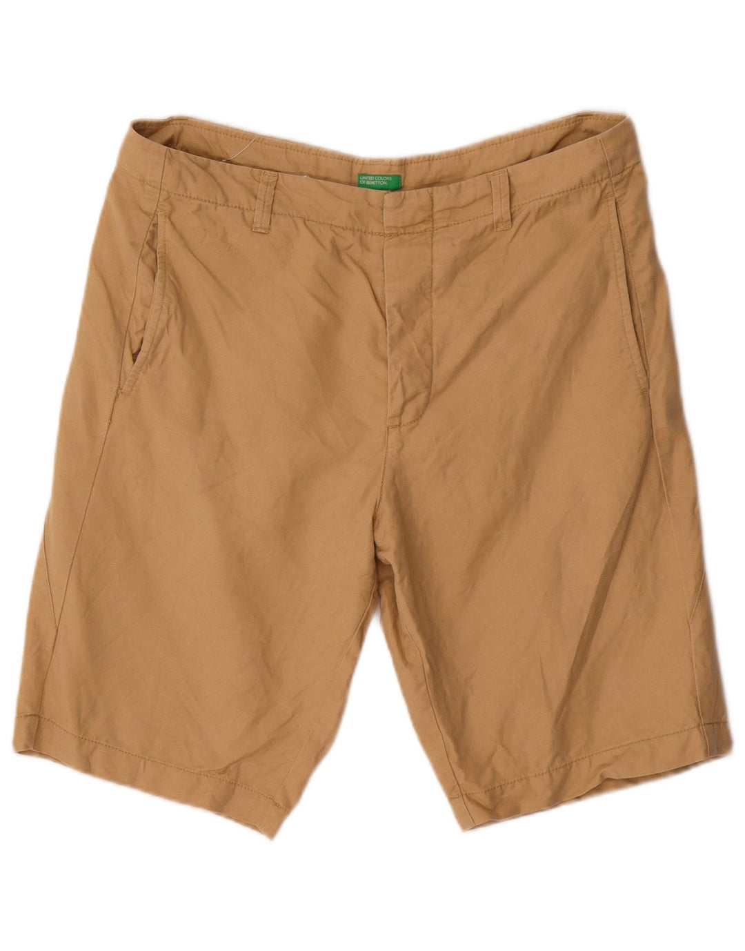 Benetton muške chino kratke hlače IT 48 srednje W34 bež pamuk