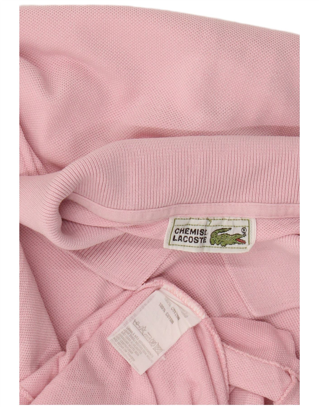 Lacoste muška polo majica veličina 7 2XL ružičasti pamuk