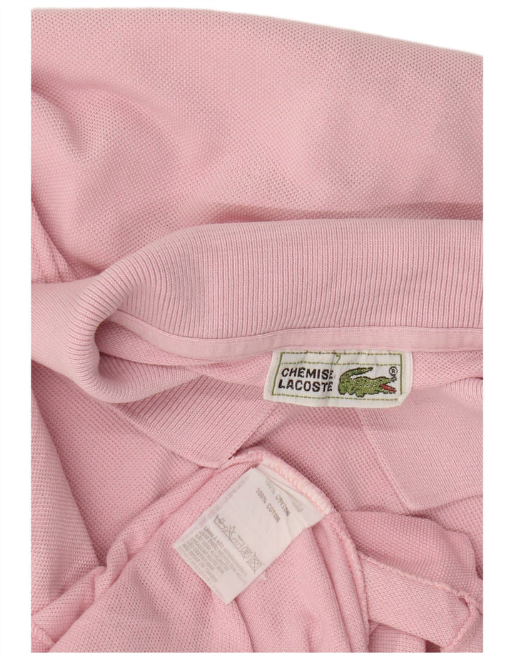 Lacoste muška polo majica veličina 7 2XL ružičasti pamuk