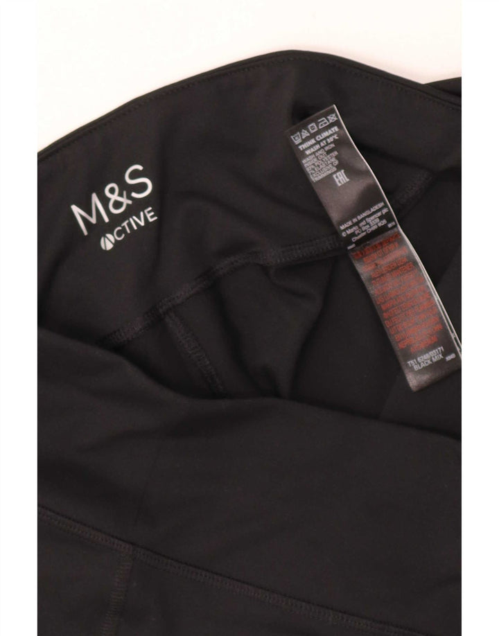 Marks & Spencer ženske tajice UK 14 veliki crni poliester