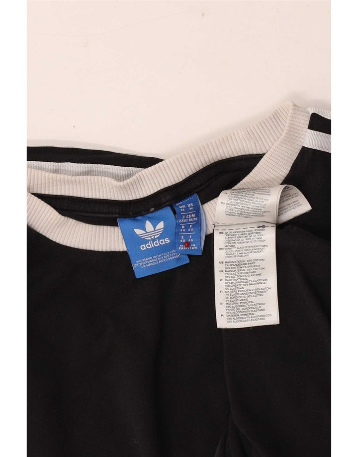 Adidas ženska majica dugih rukava UK 14 srednje crne boje pamuka