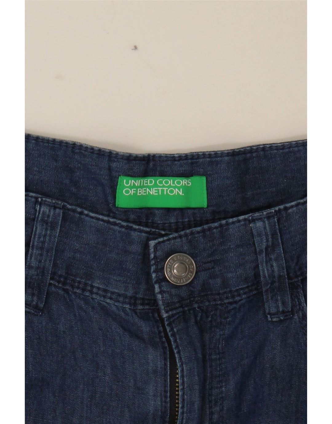 BENETTON Mens Denim Shorts W30 Medium Blue Vintage Benetton and Second-Hand Benetton from Messina Hembry 