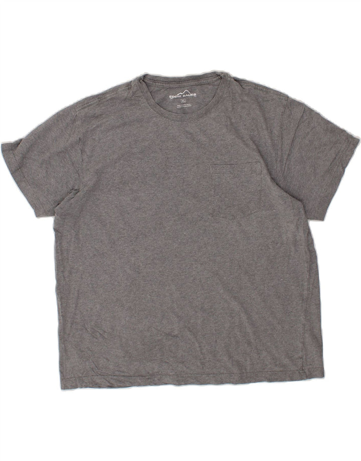EDDIE BAUER Mens T-Shirt Top XL Grey Cotton Vintage Eddie Bauer and Second-Hand Eddie Bauer from Messina Hembry 