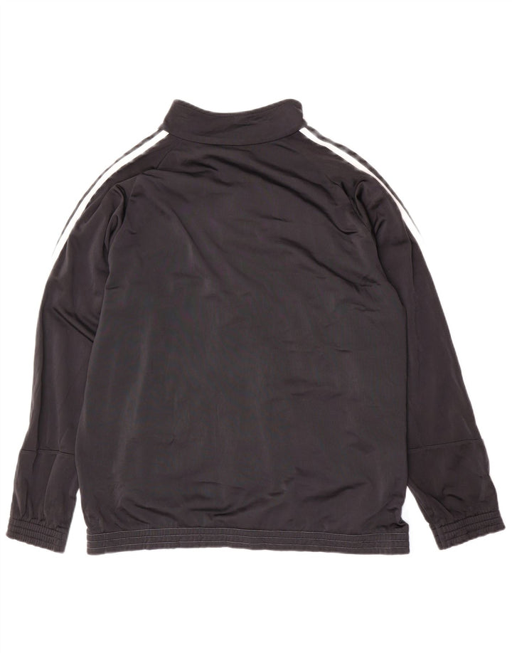 ADIDAS Mens Tracksuit Top Jacket Large Navy Blue Colourblock Polyester
