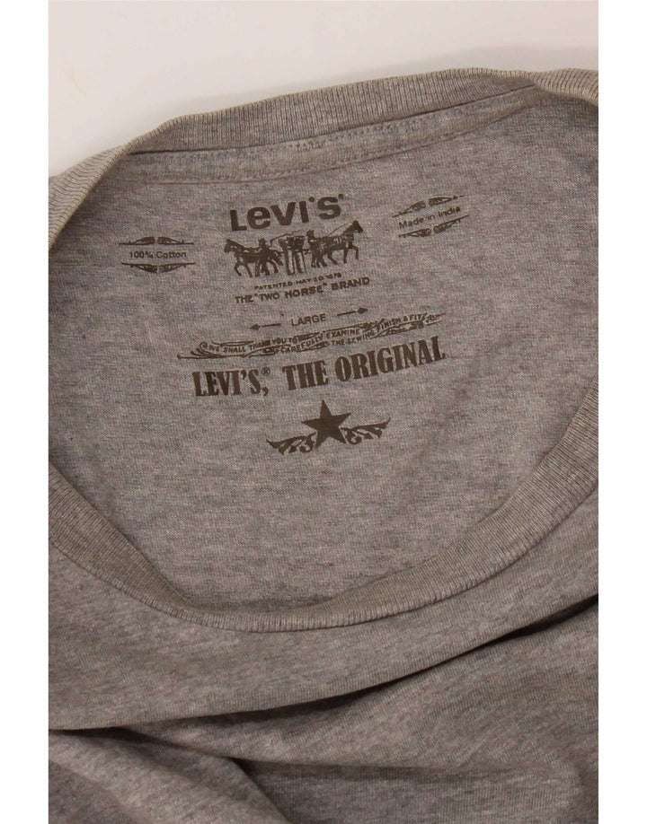 Levi's muška majica kratkih rukava Veliki sivi pamuk
