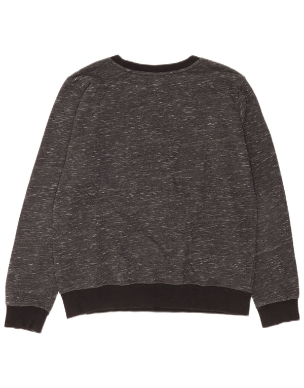 Adidas ženski džemper s grafičkim motivima UK 14 srednje sivi flekasti pamuk