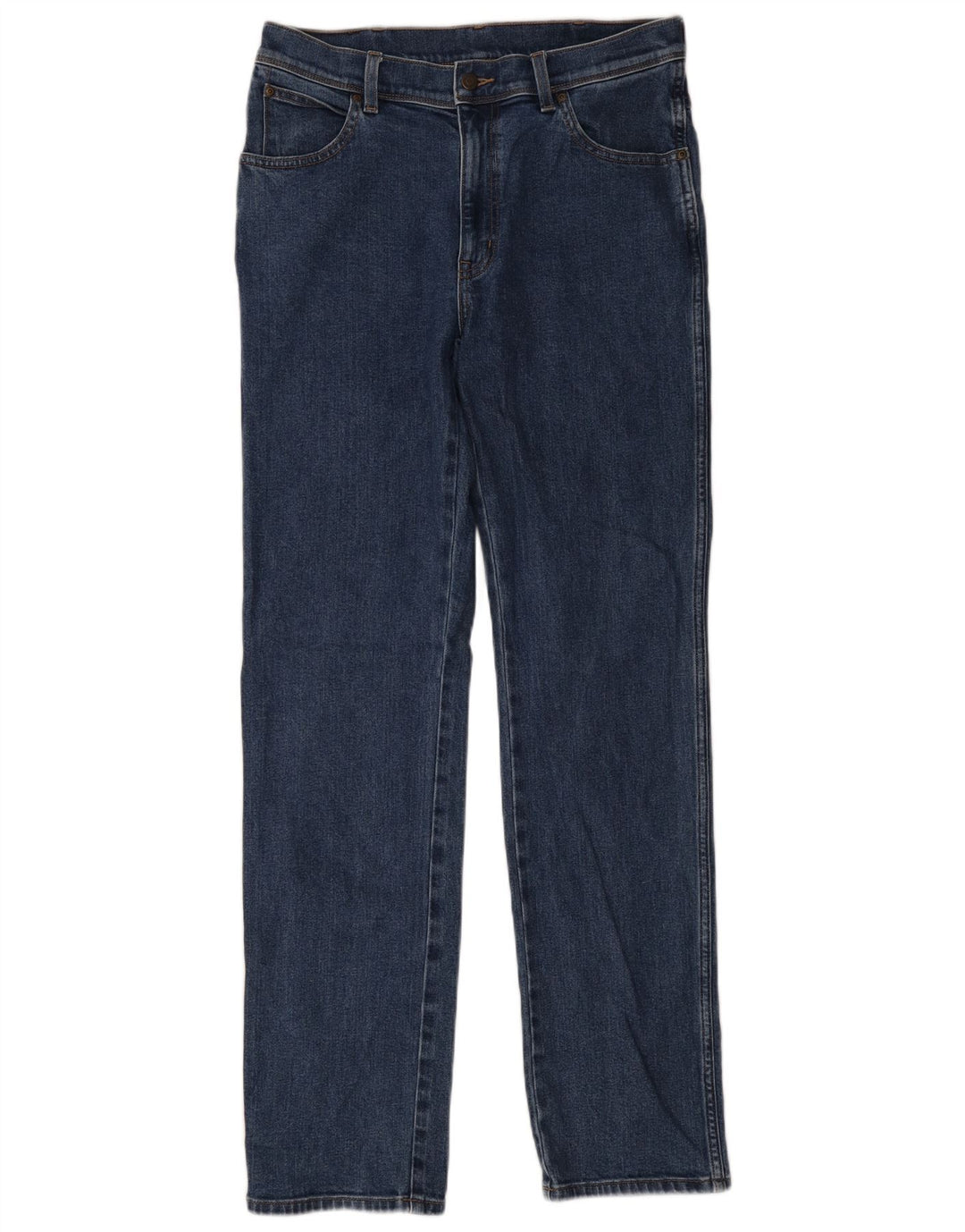 Wrangler muške ravne traperice W34 L34 plavi pamuk