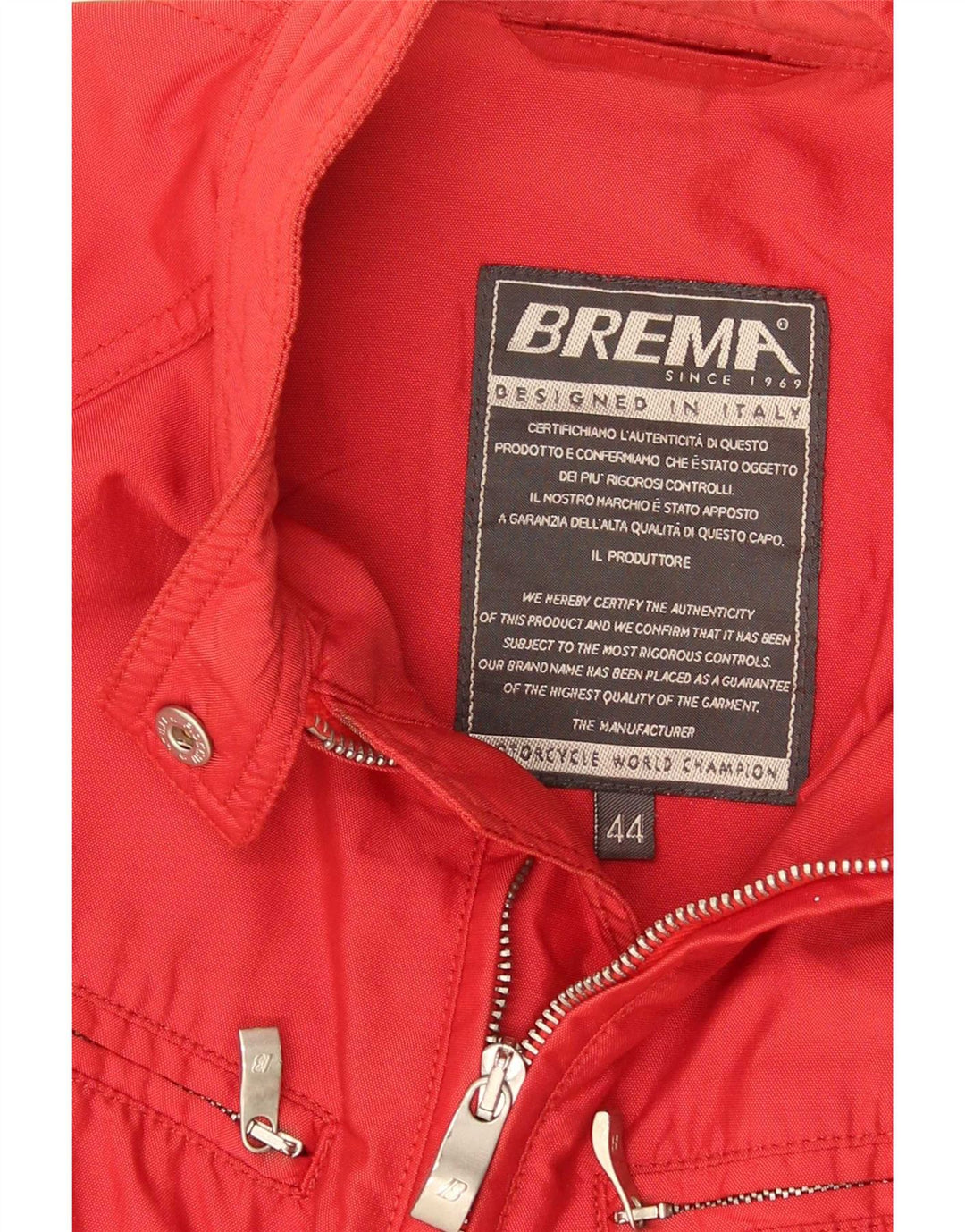 Brema ženska biciklistička jakna IT 44 Medium Red Polyamide