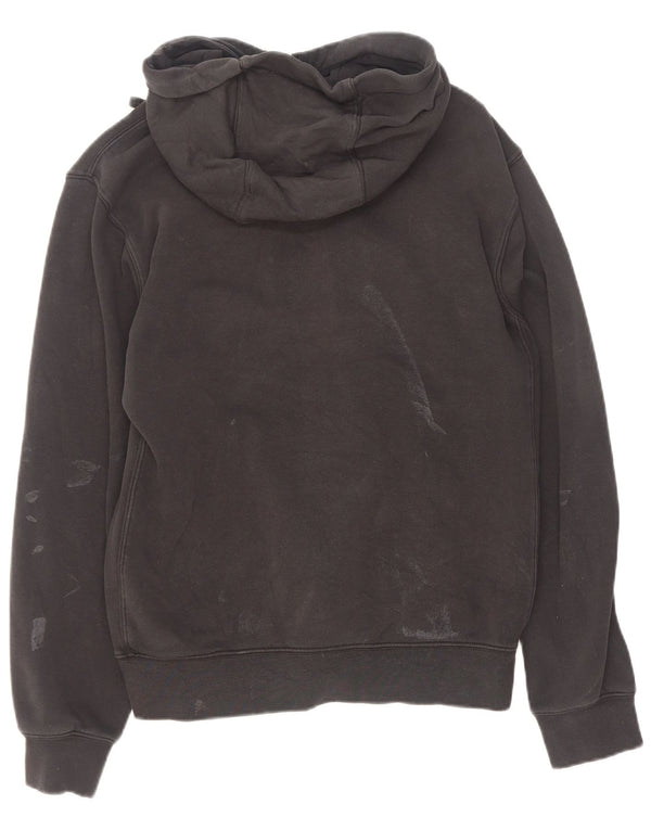 Nike Mens Zip Hoodie Sweater Small Black Cotton