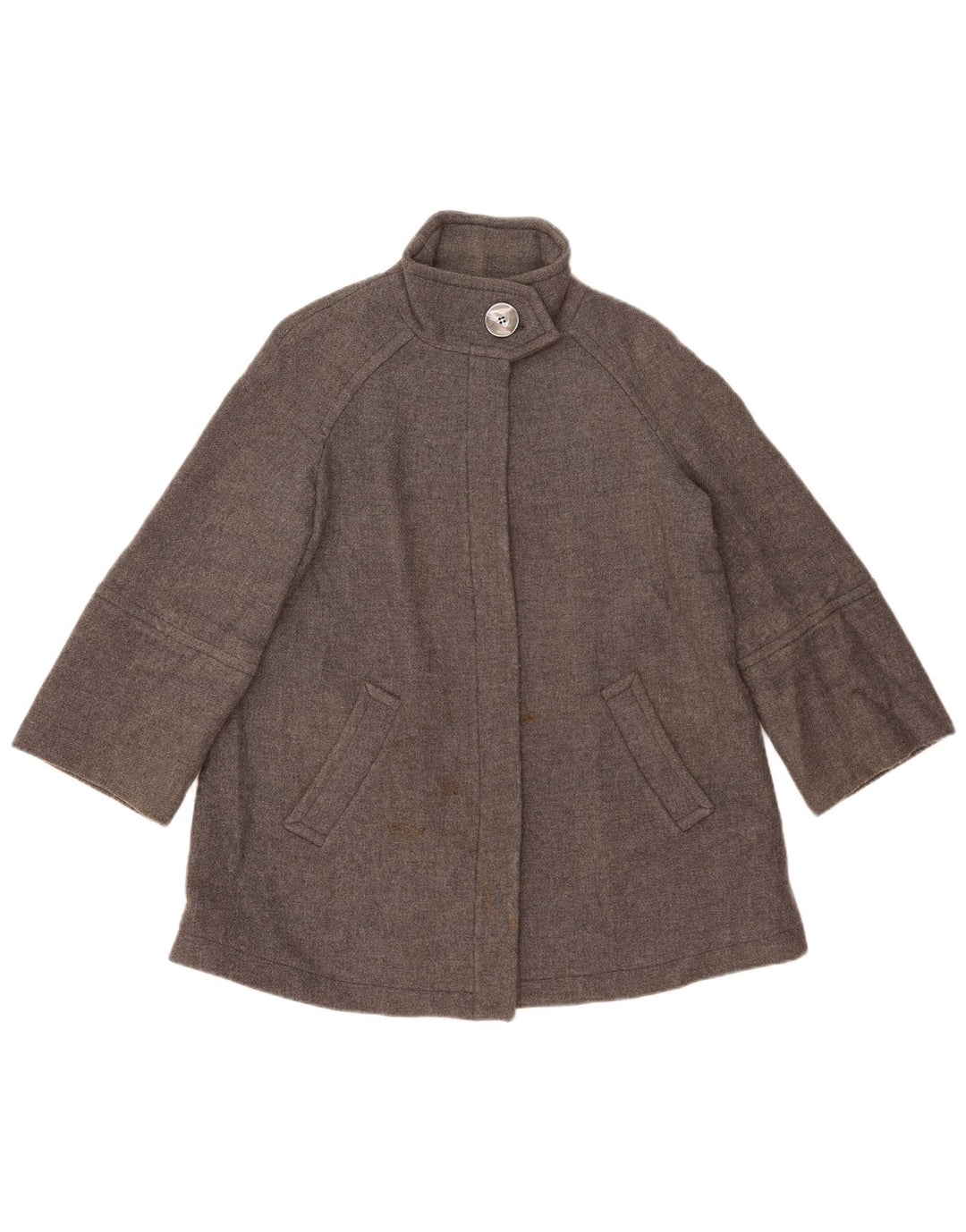 Zara ženski preveliki kaput UK 10 Mala siva vuna