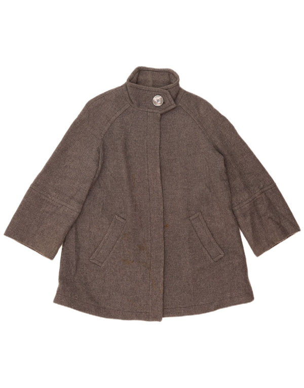 Zara ženski preveliki kaput UK 10 Mala siva vuna