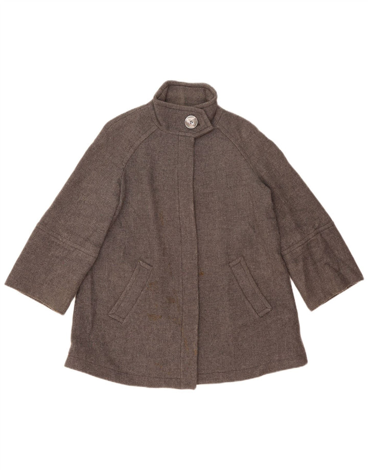 Zara ženski preveliki kaput UK 10 Mala siva vuna