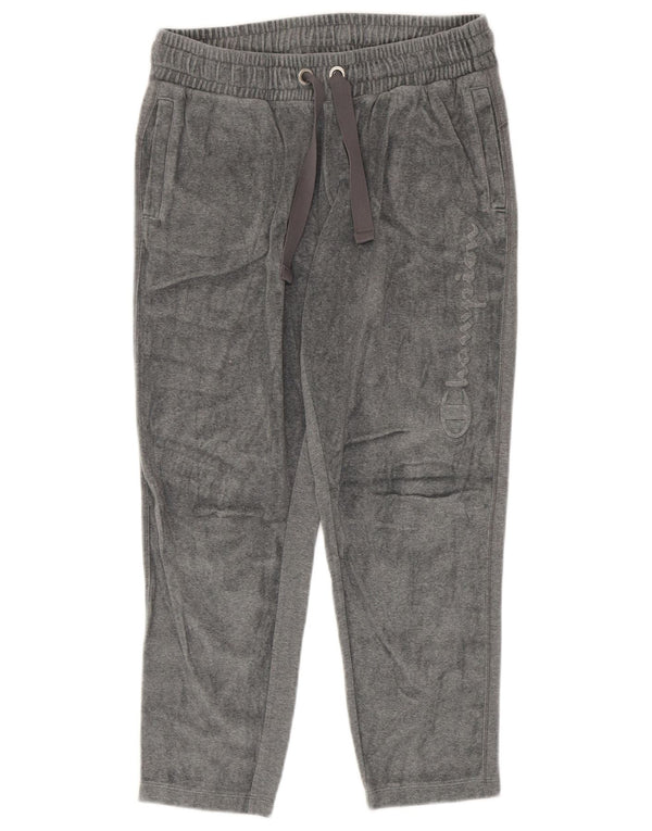 Champion ženske trenirke od velura s grafičkim motivima UK 12 srednje sive