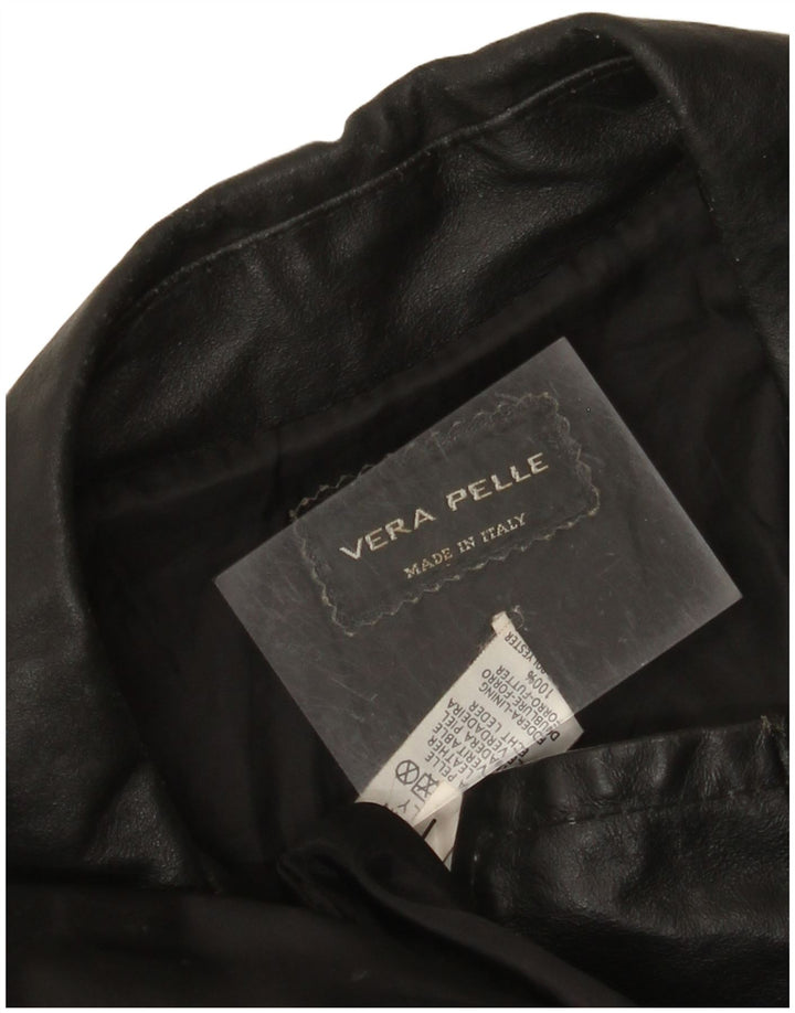 VINTAGE muška kožna jakna UK 40 velika crna koža