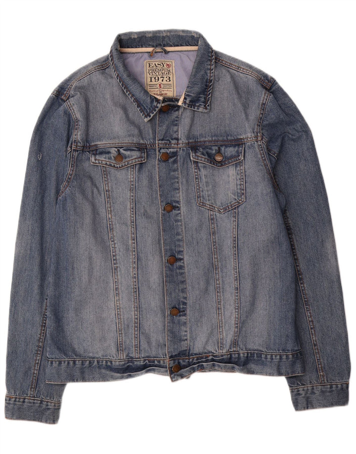 Lagana muška traper jakna UK 40 Large Blue Cotton