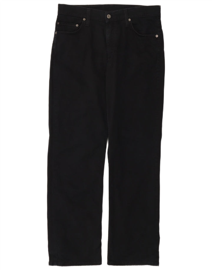 MUSTANG Mens Straight Jeans W34 L32 Navy Blue Cotton