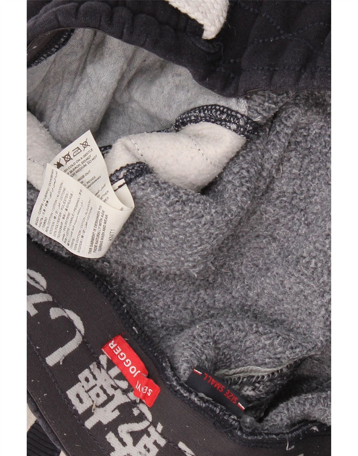 SUPERDRY muške hlače trenirke s grafičkim motivima male tamnoplave boje